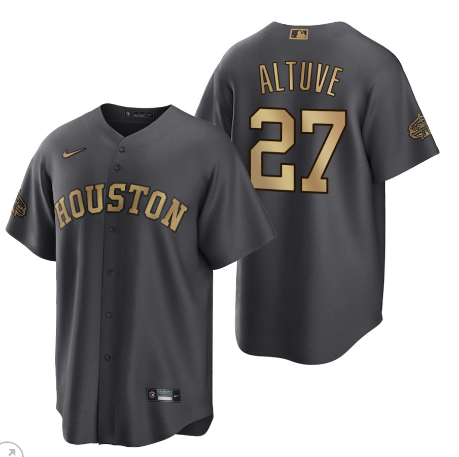 Houston Astros Jose Altuve 2022 MLB ALL-Star Game Replica Jerseys